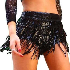 Black sequin Shorts